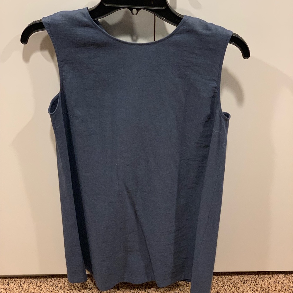 Blue Theory Shift Lace-Up Back Dress